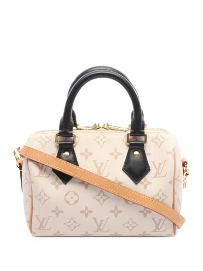 Pre-owned Louis Vuitton 2010s Speedy Bandouliere 20 Monogram Tote Bag In Neutral
