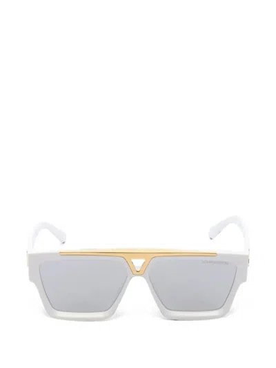 Pre-owned Louis Vuitton 2010s Square-frame Sunglasses In White