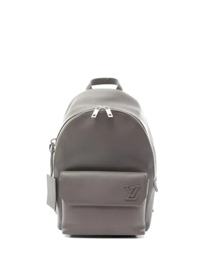 Pre-owned Louis Vuitton 2010s Takeoff Embossed-logo Backpack In Green
