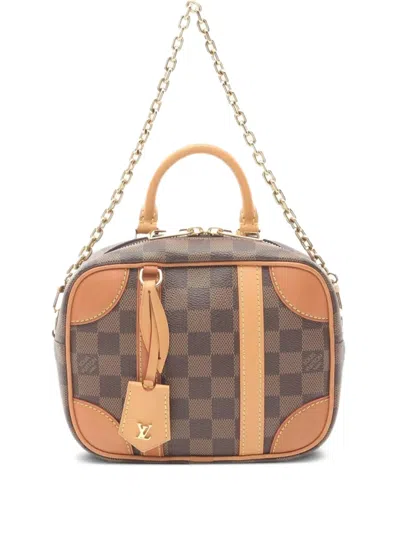 Pre-owned Louis Vuitton 2010s Valise Souple Bb Damier Ebene Chain Handbag