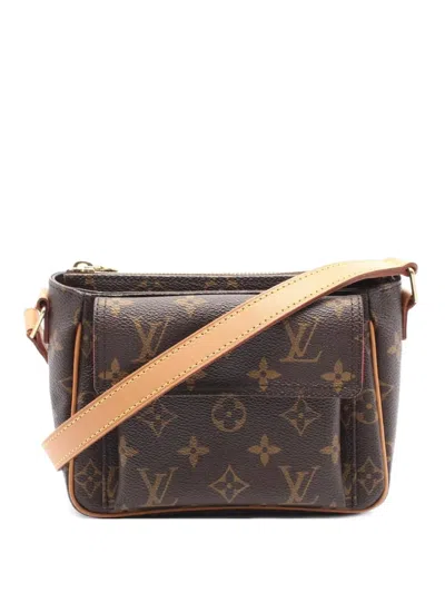 Pre-owned Louis Vuitton 2010s Viva Cite Pm Shoulder Bag In Brown