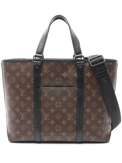Pre-owned Louis Vuitton 2010s Weekend Pm Tote Bag In ブラウン