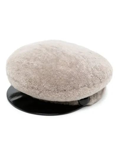 Pre-owned Louis Vuitton 2010s Wool Baker Boy Hat In Brown