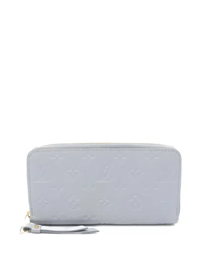 Pre-owned Louis Vuitton 2010s Zippy Monogram Wallet In Blue
