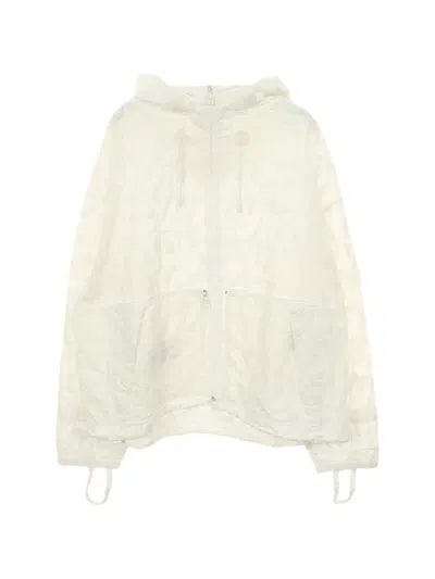 Pre-owned Louis Vuitton 2010s Zip-up Hooded Jacket In Neutral