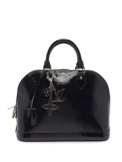 Pre-owned Louis Vuitton 2011 Alma Electric Tote Bag In Black