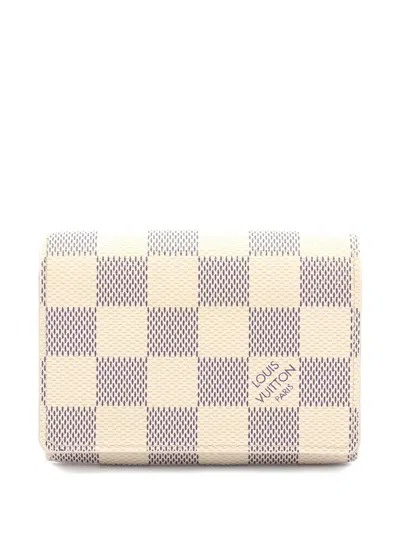Pre-owned Louis Vuitton 2011 Amberop Cardholder In White