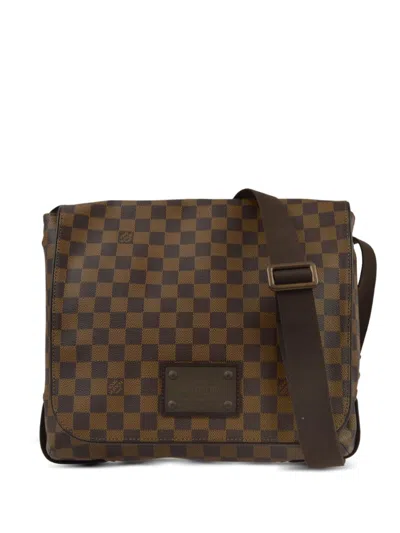 Pre-owned Louis Vuitton 2011 Brooklyn Mm Shoulder Bag In Brown