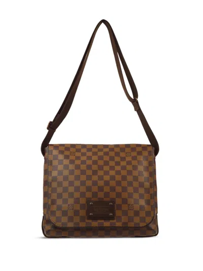 Pre-owned Louis Vuitton 2011 Brooklyn Mm Shoulder Bag In Brown