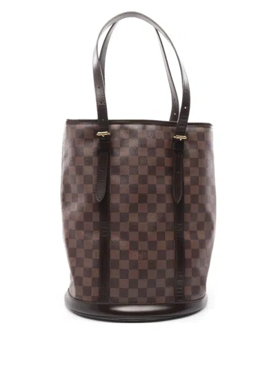 Pre-owned Louis Vuitton 2011 Bucket Gm Tote Bag In Brown
