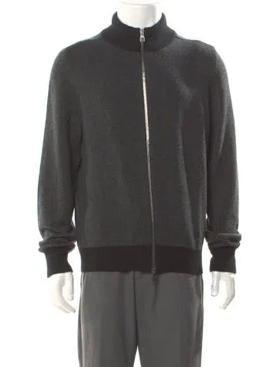Pre-owned Louis Vuitton 2011 Cashmere Cardigan In Gray