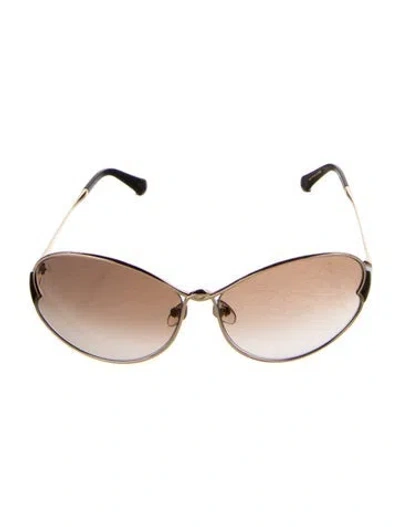 Pre-owned Louis Vuitton 2011 Daisy Sunglasses In Brown/gold