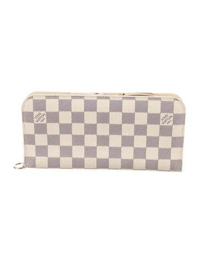 Pre-owned Louis Vuitton 2011 Damier Azur Pattern Insolite Wallet In Neutral
