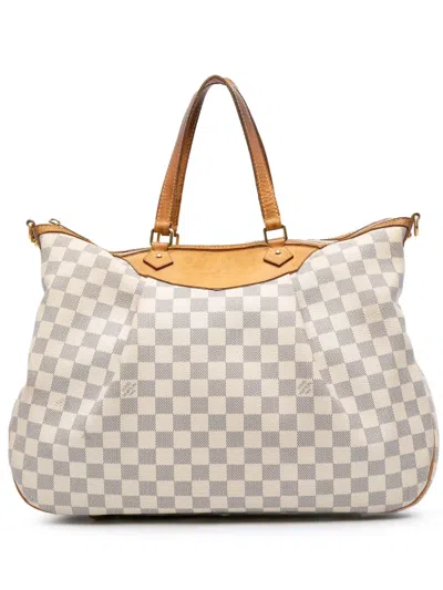 Pre-owned Louis Vuitton 2011 Damier Azur Siracusa Gm Satchel
