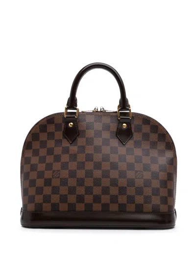 Pre-owned Louis Vuitton 2011 Damier Ebene Alma Pm Handbag