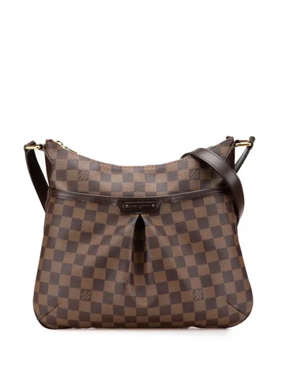 Pre-owned Louis Vuitton 2011 Damier Ebene Bloomsbury Pm Crossbody Bag In Brown