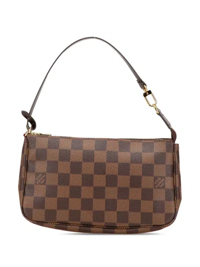 Pre-owned Louis Vuitton 2011 Damier Ebene Pochette Accessoires Shoulder Bag