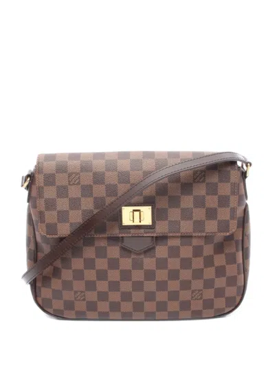 Pre-owned Louis Vuitton 2011 Damier Ebene Shoulder Bag In Brown