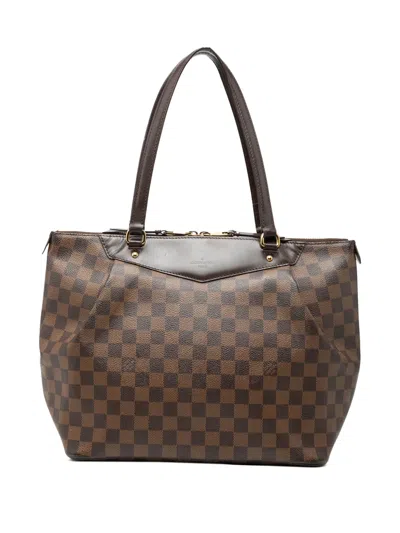 Pre-owned Louis Vuitton 2011 Damier Ebene Westminster Gm Shoulder Bag In Brown