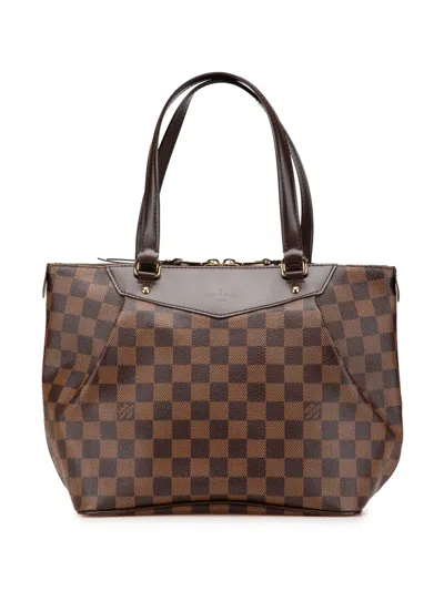 Pre-owned Louis Vuitton 2011 Damier Ebene Westminster Pm Handbag In Brown