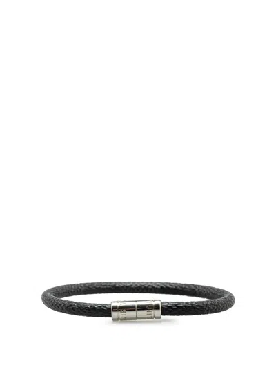 Pre-owned Louis Vuitton 2011 Damier Graphite Keep It Bracelet Costume Bracelet In Black