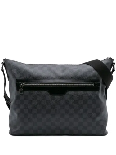 Pre-owned Louis Vuitton 2011 Damier Graphite Mick Mm Crossbody Bag In Black