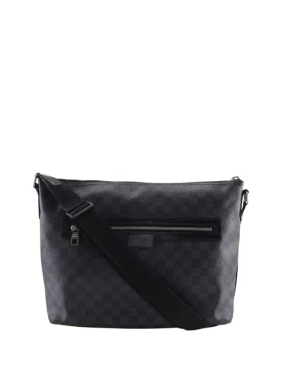 Pre-owned Louis Vuitton 2011 Damier Graphite Mick Mm Crossbody Bag In Black