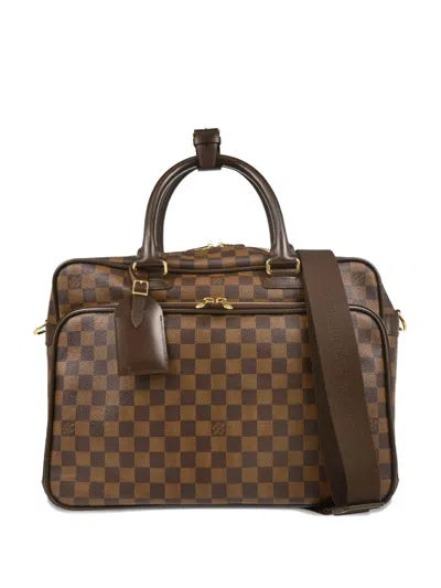 Pre-owned Louis Vuitton 2011 Damier Ikar Handbag In Brown