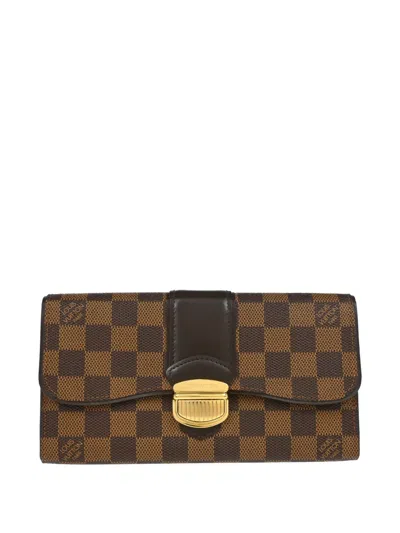 Pre-owned Louis Vuitton 2011 Damier Portefeuille Sistina Wallet
