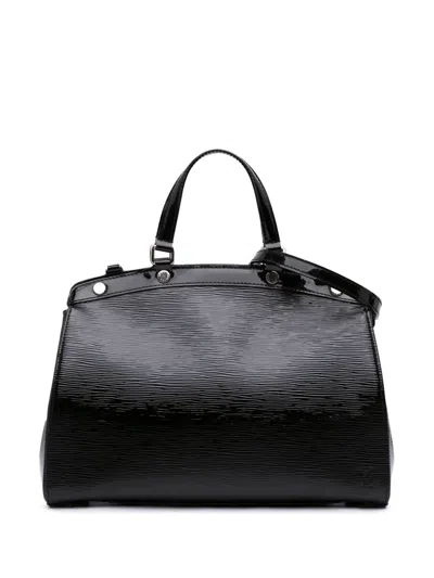 Pre-owned Louis Vuitton 2011 Electric Epi Brea Mm Satchel In Black