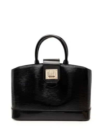 Pre-owned Louis Vuitton 2011 Electric Epi Mirabeau Pm Satchel In Black