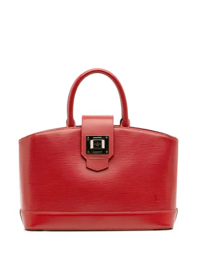 Pre-owned Louis Vuitton 2011 Electric Epi Mirabeau Pm Satchel In Red
