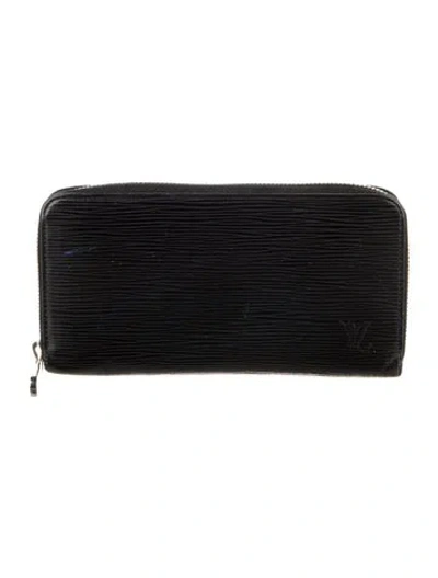 Pre-owned Louis Vuitton 2011 Epi Leather Zippy Wallet In Black