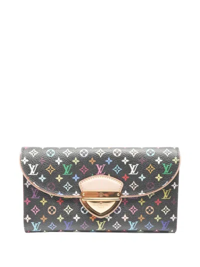 Pre-owned Louis Vuitton 2011 Eugenie Monogram Multicolour Wallet In Black