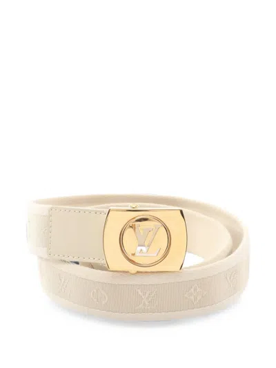 Pre-owned Louis Vuitton 2011 Fortune Monogram Belt In Neutrals