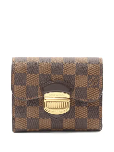 Pre-owned Louis Vuitton 2011 Joy Trifold Wallet In Brown