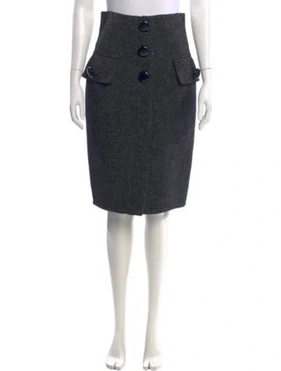 Pre-owned Louis Vuitton 2011 Knee-length Skirt W/ Tags In Gray