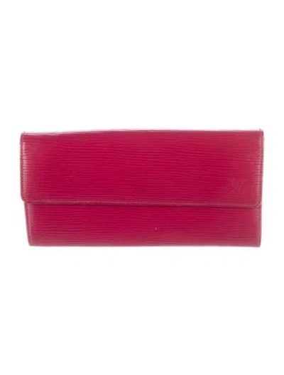 Pre-owned Louis Vuitton 2011 Lv Monogram Continental Wallet In Pink