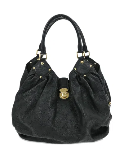 Pre-owned Louis Vuitton 2011 Mahina Leather Tote Bag In Black