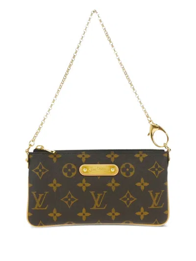 Pre-owned Louis Vuitton 2011 Milla Mm Clutch Bag In Brown
