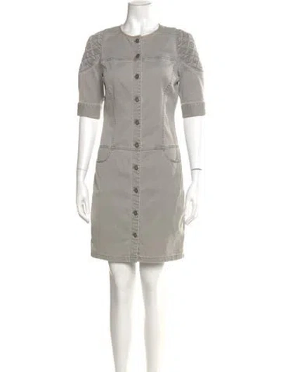 Pre-owned Louis Vuitton 2011 Mini Dress In Gray