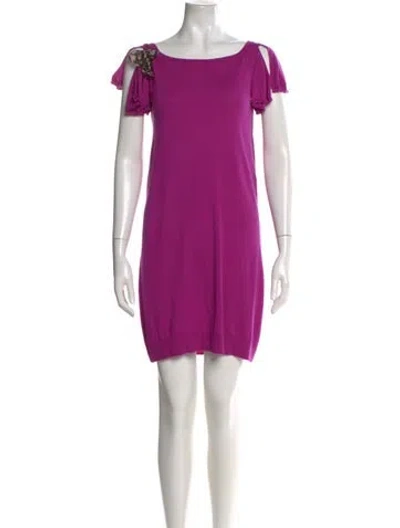 Pre-owned Louis Vuitton 2011 Mini Dress In Purple