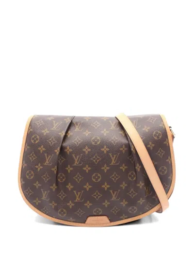 Pre-owned Louis Vuitton 2011 Mm Ménilmontane Cross Body Bag In Brown