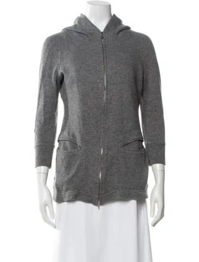 Pre-owned Louis Vuitton 2011 Mock Neck Sweatshirt In Gray