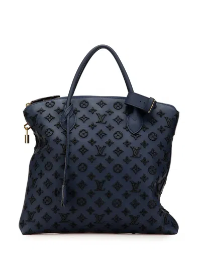 Pre-owned Louis Vuitton 2011 Monogram Addiction Lockit Vertical Mm Tote Bag