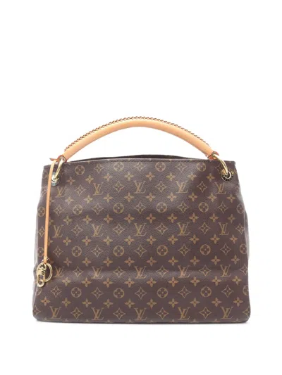 Pre-owned Louis Vuitton 2011 Monogram Artsy Mm Hobo Bag In Brown