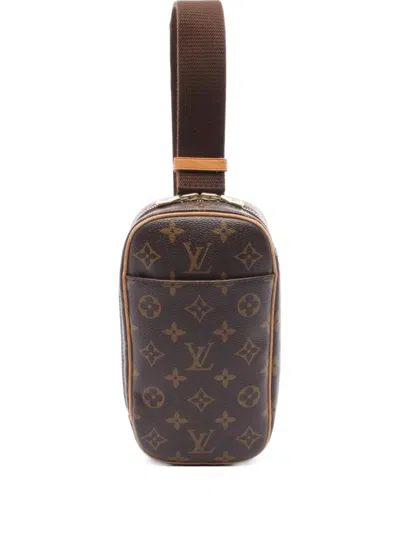 Pre-owned Louis Vuitton 2011 Monogram Cross Body Bag In Brown