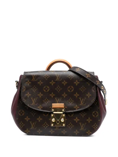Pre-owned Louis Vuitton 2011 Monogram Eden Mm Satchel In Brown