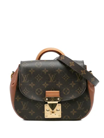 Pre-owned Louis Vuitton 2011 Monogram Eden Pm Satchel In Brown