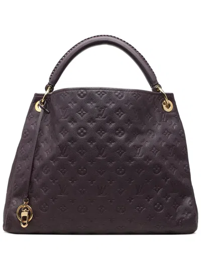 Pre-owned Louis Vuitton 2011 Monogram Empreinte Artsy Mm Hobo Bag In Red